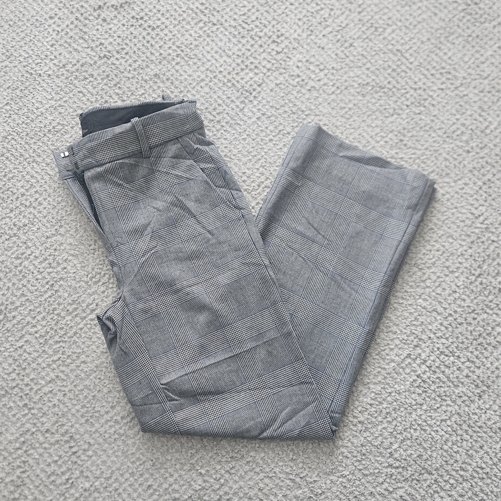 J CREW Grey Glen Plaid Trousers 00